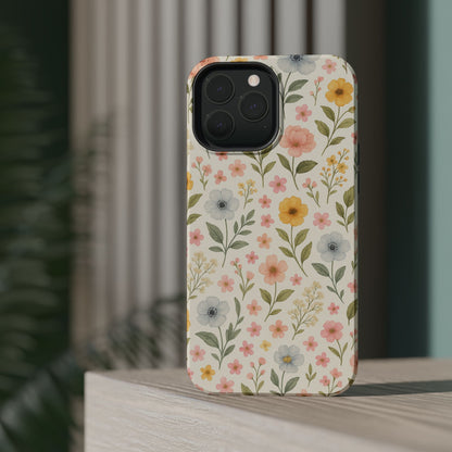 Floral Garden Impact iPhone Case with MagSafe compatibility  Shamo's