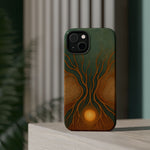 Abstract Tree of Life Design Golden Origin iPhone Case | MagSafe Compatible  Shamo's