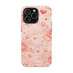Floral Hearts Magnetic Impact-Resistant Phone Case - iPhone 15 Pro Max / Matte - Shamo's