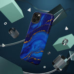Blue Gold Marble Phone Case  Shamo's