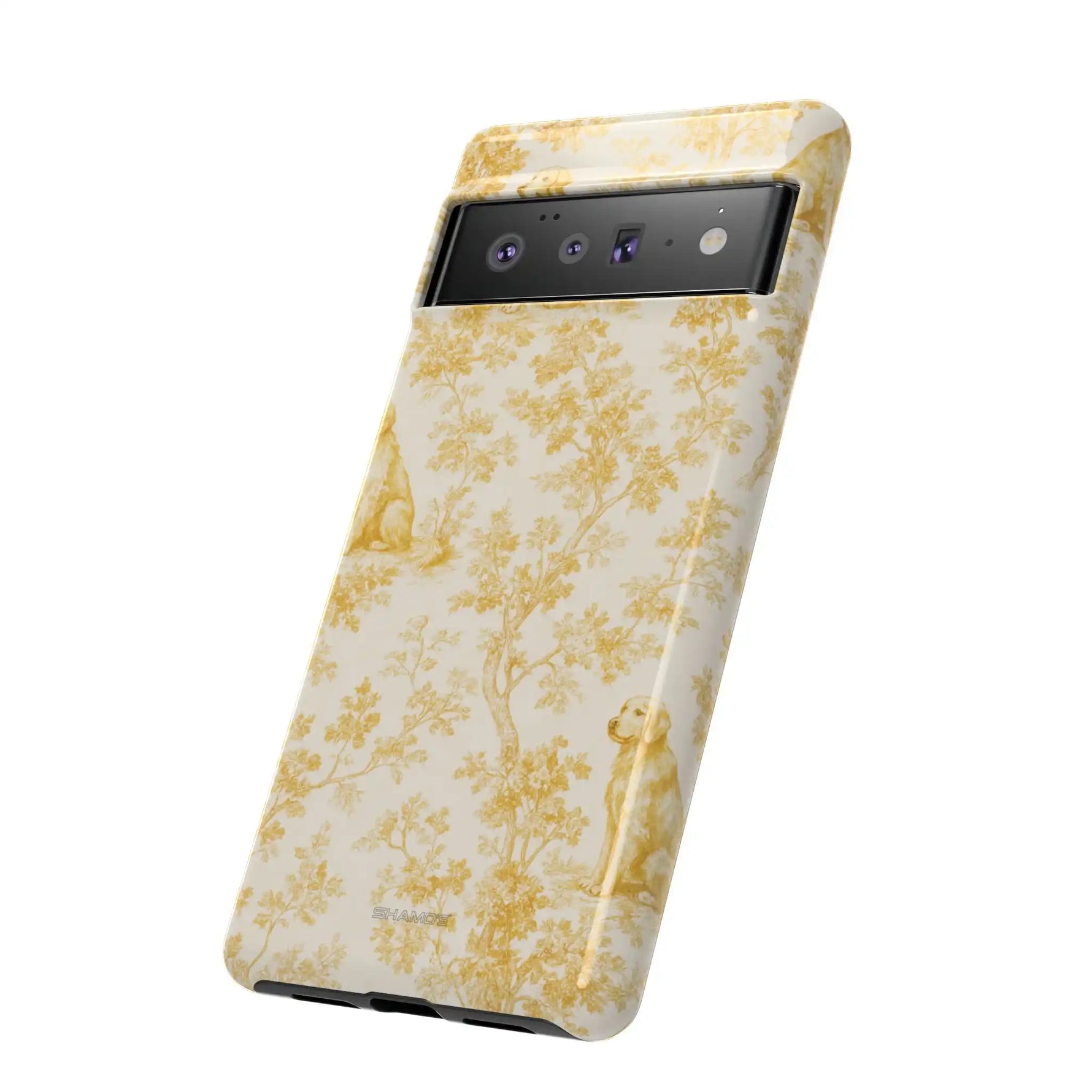 Golden Retriever Pattern Phone Case — Impact Resistant Tough Cases
