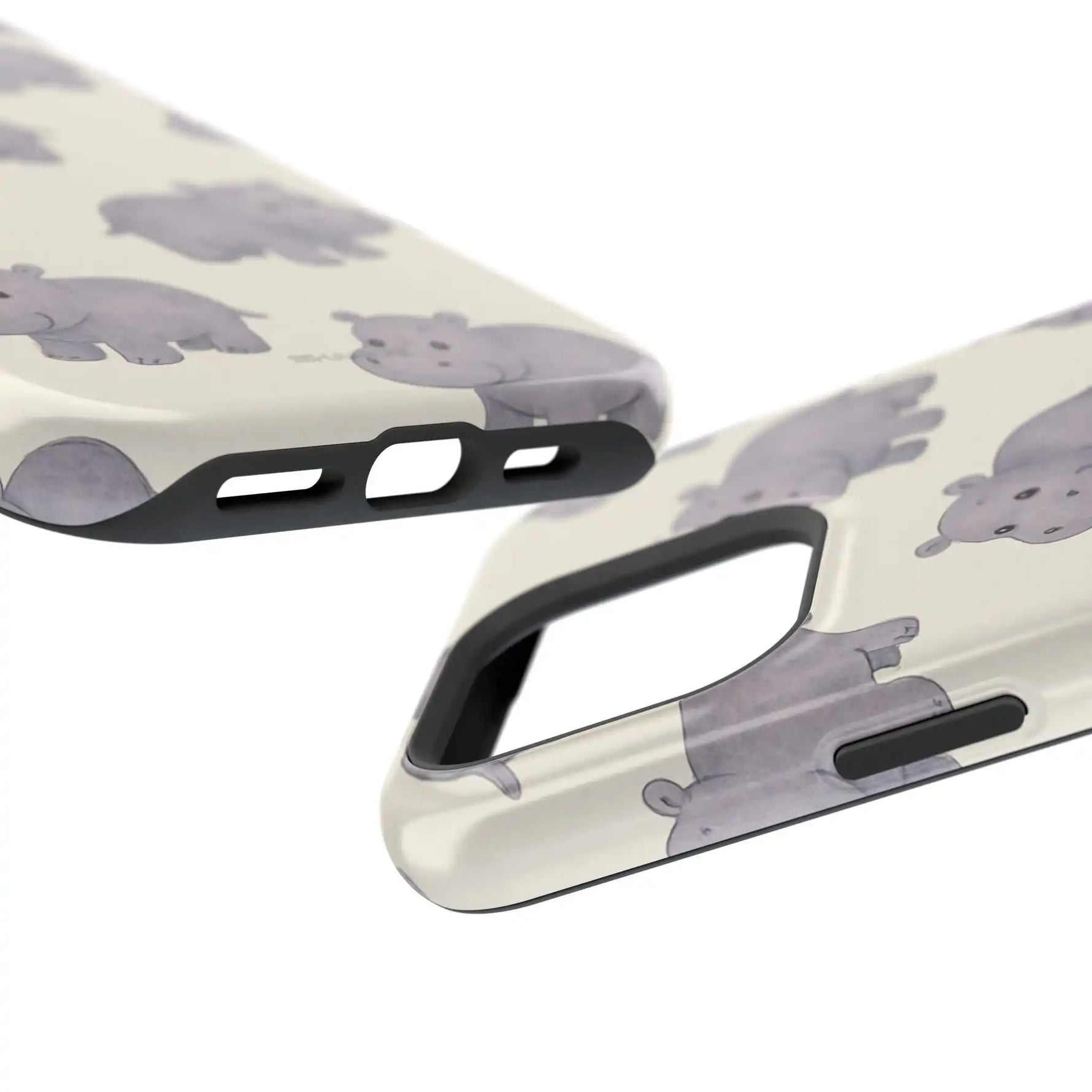 Cute Tiny Hippo Magnetic Impact-Resistant Phone Case