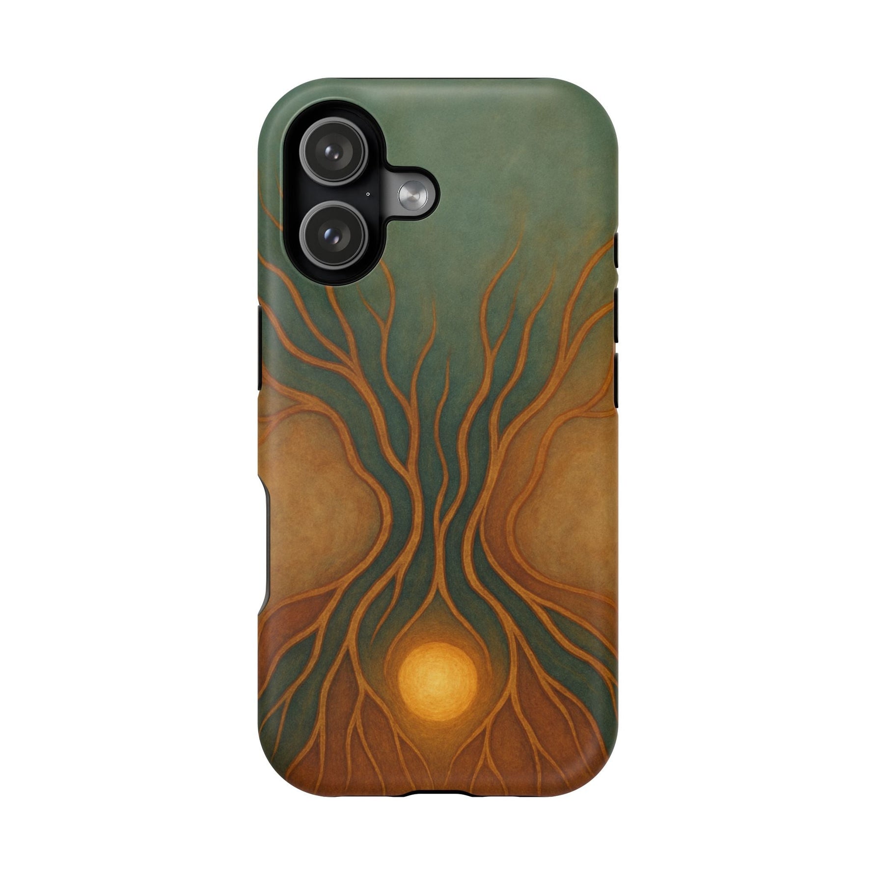 Abstract Tree of Life Design Golden Origin iPhone Case | MagSafe Compatible  Shamo's iPhone 17 / Matte