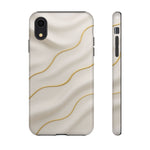 Elegant Gold Wave Tough iPhone Case - Shamo's