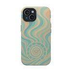 “Flow of Time” iPhone Case with MagSafe Compatibility  Shamo's iPhone 15 / Matte