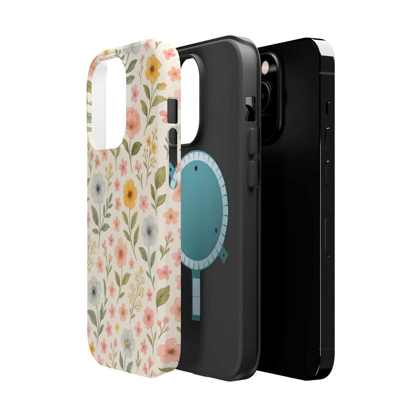 Floral Garden Impact iPhone Case with MagSafe compatibility  Shamo's