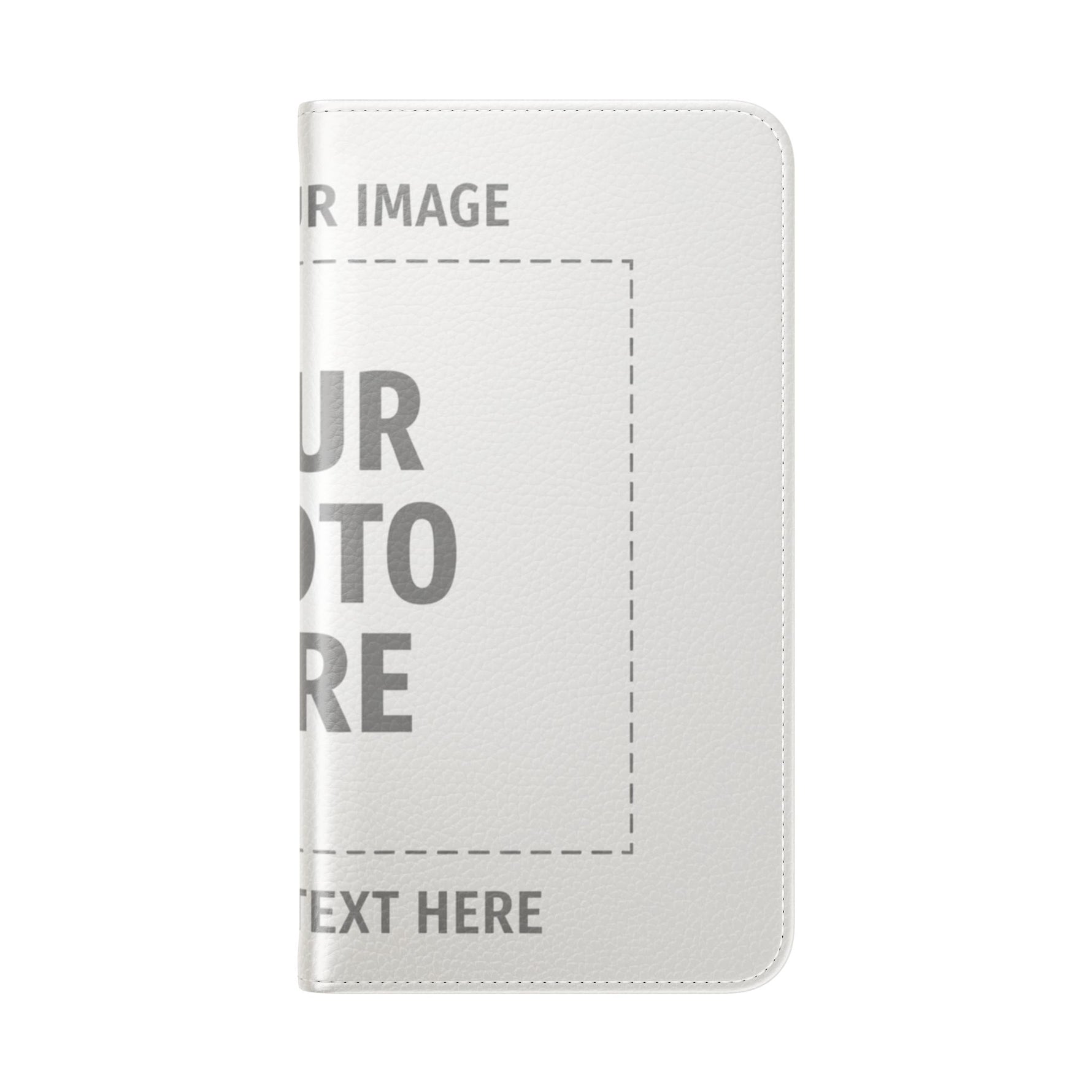 Personalized Flip Wallet Phone Case – Custom Photo & Text Wallet Cover