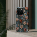 Frozen Floral Vintage Roses & Daisies iPhone Case with MagSafe compatibility  Shamo's