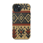 Nordic Knit Pattern MagSafe Impact-Resistant iPhone Case  Shamo's iPhone 15 Plus / Matte