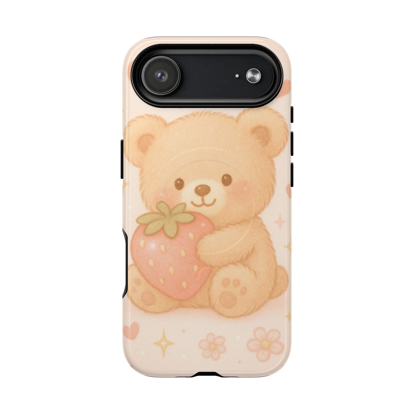 Strawberry Teddy iPhone Case with MagSafe