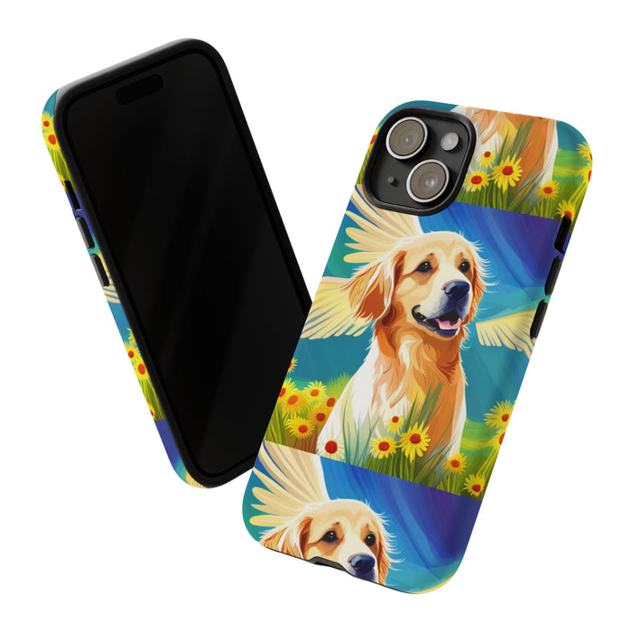 Tough Cases Golden Retriever with Wings Phone case