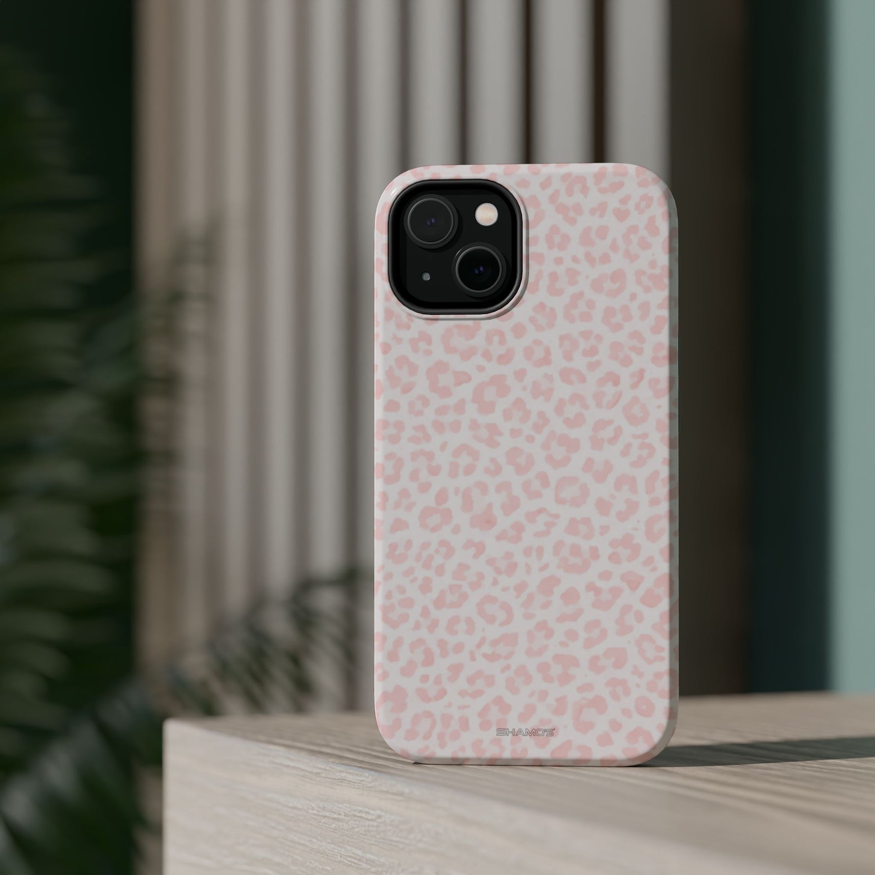 Pink Leopard Impact-Resistant iPhone Case | MagSafe