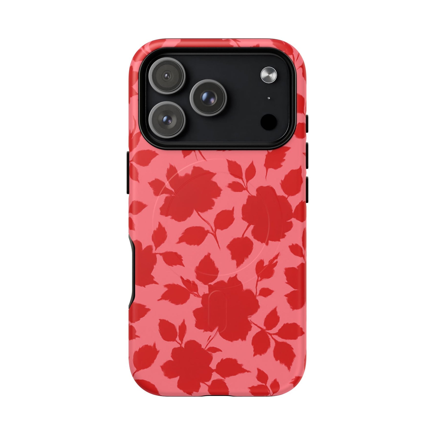 Red Floral Love iPhone Case (MagSafe compatible)  Shamo's iPhone 17 Pro / Matte