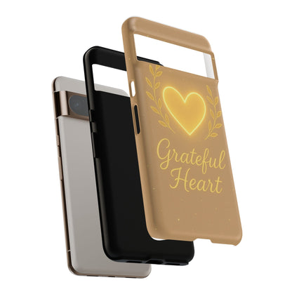 Grateful Heart iPhone Case — Warm Neon Heart