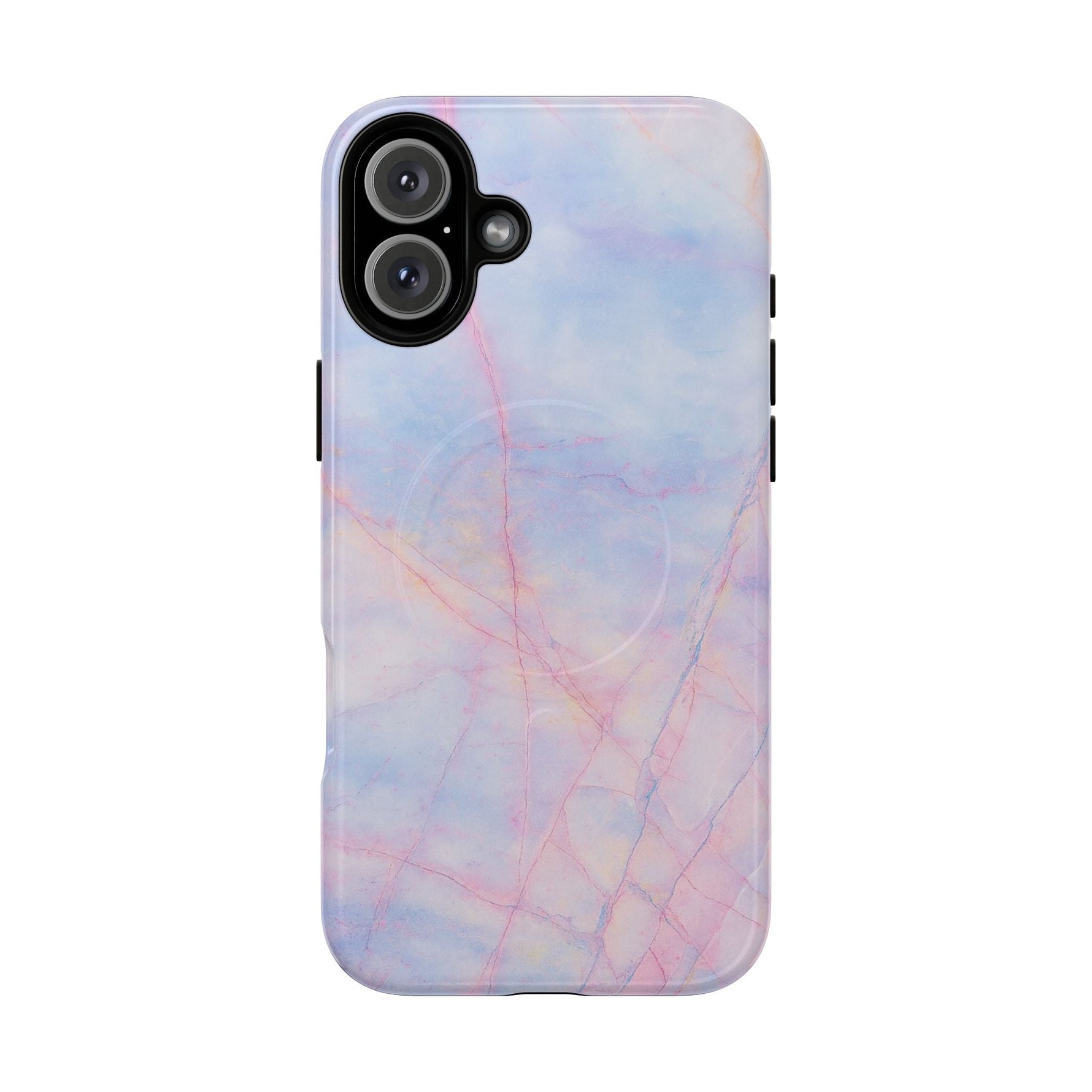 Pastel Marble iPhone Cover (MagSafe Compatible)  Shamo's iPhone 16 Plus / Glossy