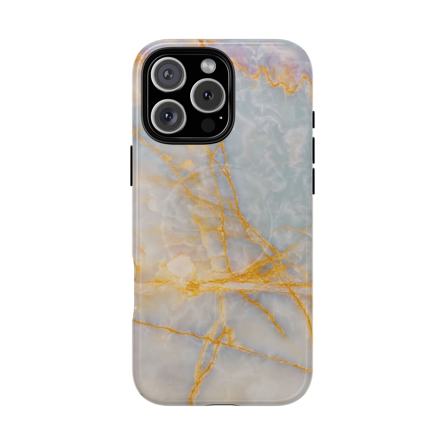 Marble Gold Vein iPhone Case (MagSafe Compatible)