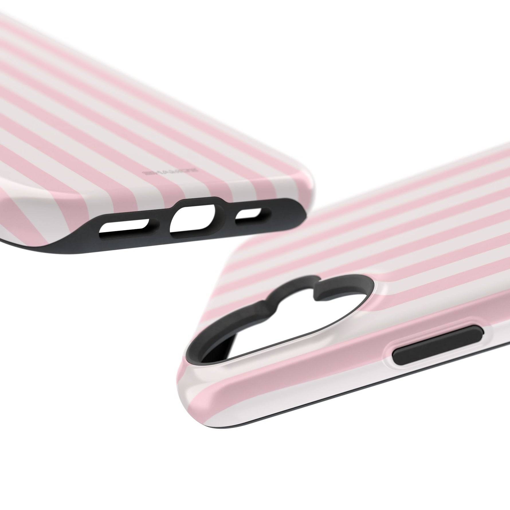 Pink Stripe Impact-Resistant Phone Case | MagSafe