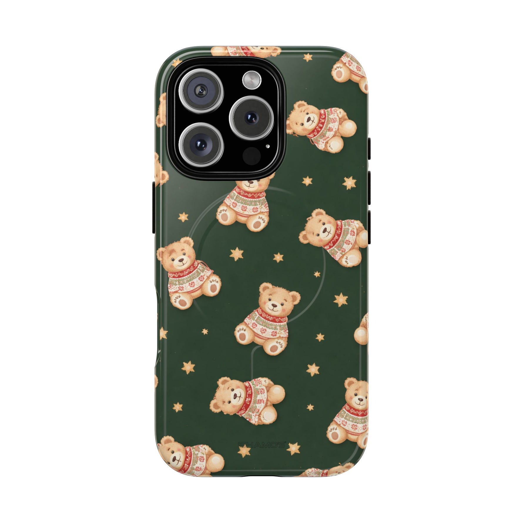 Funda para iPhone con diseño de osito de peluche y corazón (con MagSafe)