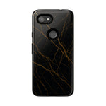 Black Marble Tough iPhone Case  Shamo's Google Pixel 3a / Glossy