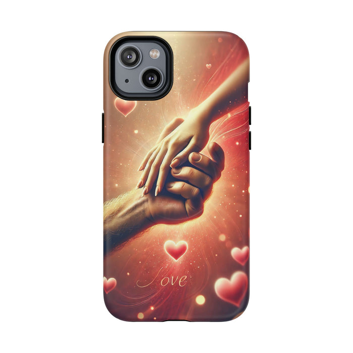Magnetic Phone Case - Hands in Love Design - Compatible with MagSafe