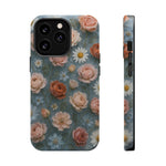 Frozen Floral Vintage Roses & Daisies iPhone Case with MagSafe compatibility  Shamo's iPhone 13 Pro / Matte