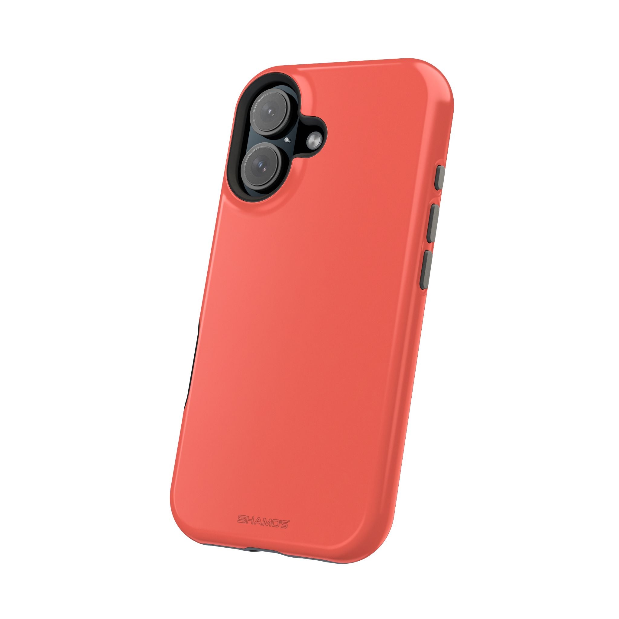 Coral Flame (Red) Solid Color MagSafe Compatible Impact-Resistant