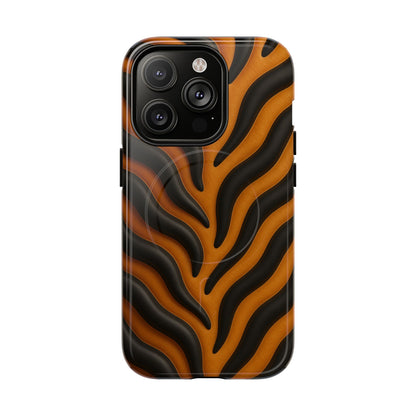 Fierce Tiger Striped iPhone Case - Works with MagSafe