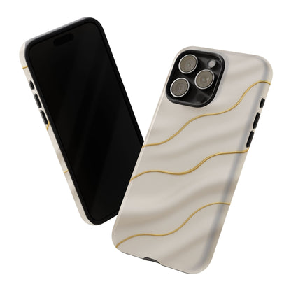 Elegant Gold Wave Tough iPhone Case