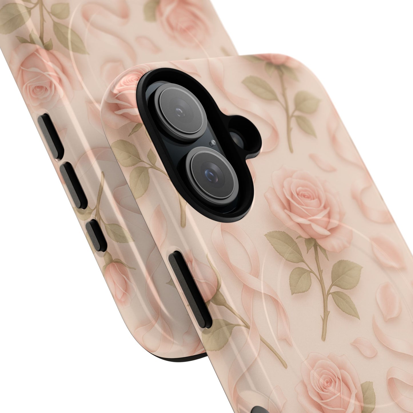 Blush Roses and Ribbons 3D iPhone Case | MagSafe