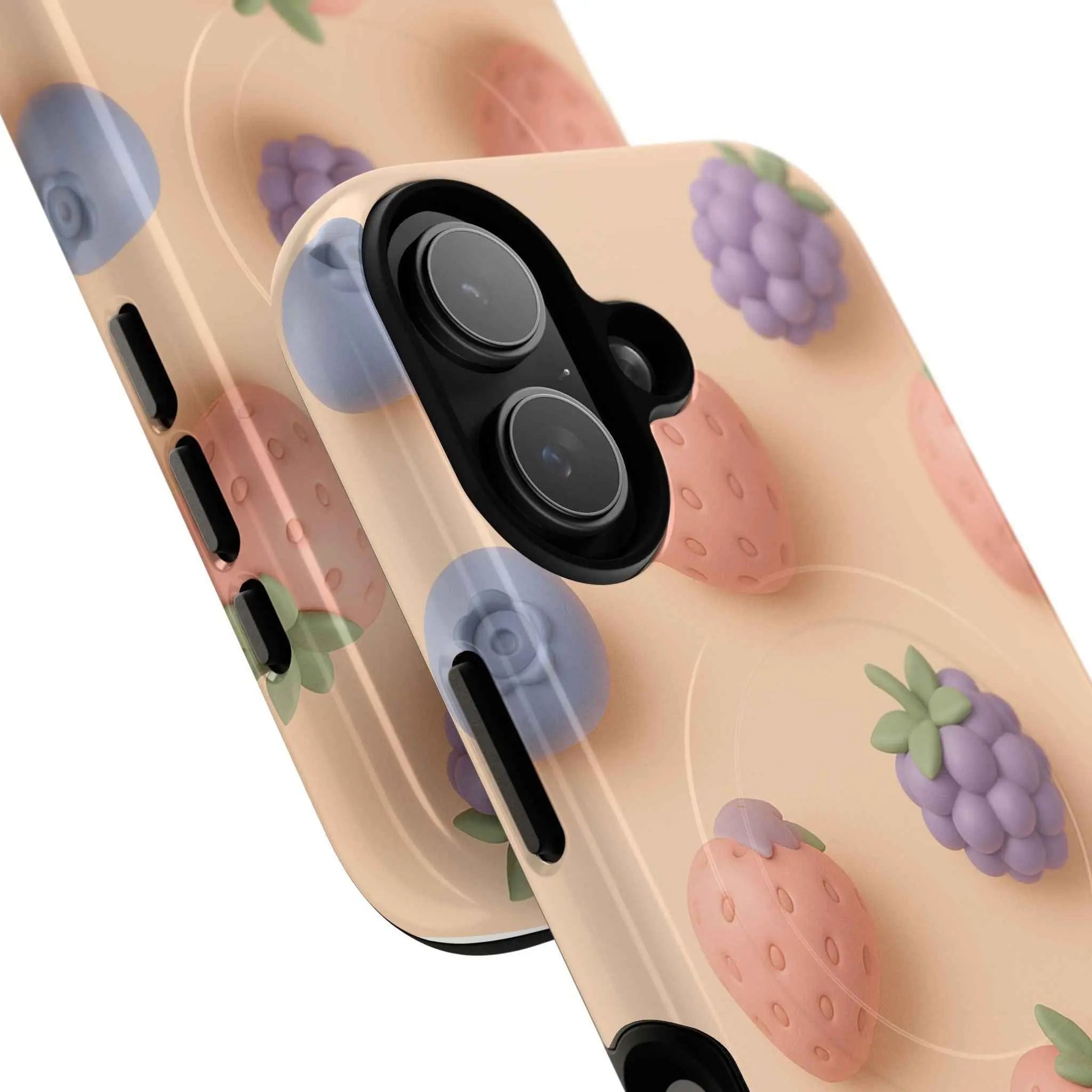 Fruitful 3D Strawberries Berries Tough Magnetic MagSafe Phone Case