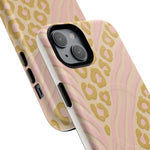 Pink Gold Leopard iPhone Case compatible with MagSafe  Shamo's