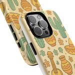 Mexico Hand-Drawn Cactus Pattern iPhone Case – Cute Desert Guitar & Sombrero Design | with MagSafe  Shamo's