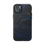 Midnight Marble iPhone Case with MagSafe - iPhone 15 Plus / Matte - Shamo's