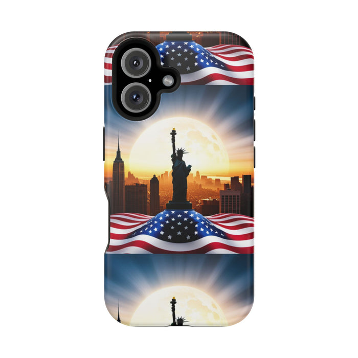 MagSafe American Flag Tough Phone Case: Show Your Patriotism in Style