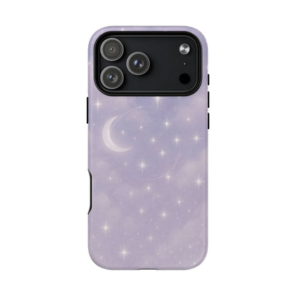 Celestial Lavender iPhone Case — Moon & Stars MagSafe Compatible - Shamo's