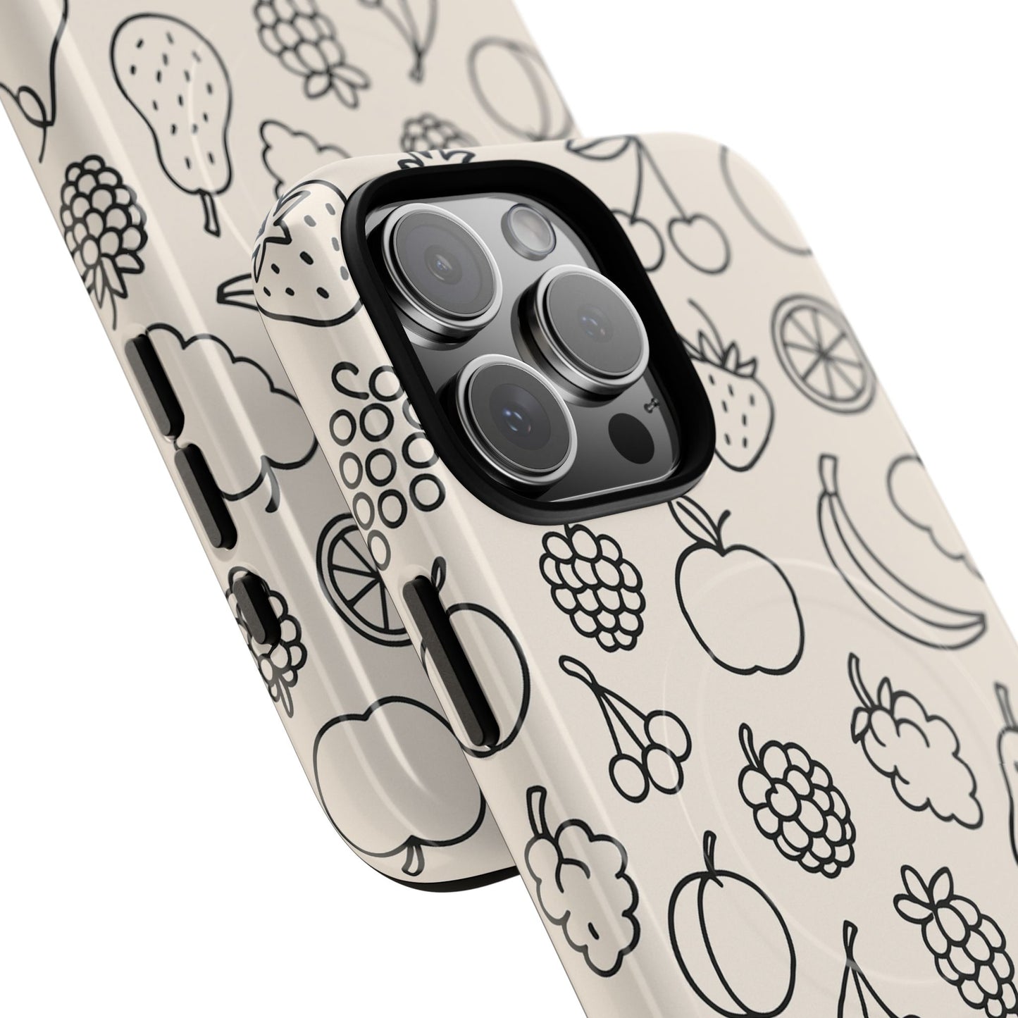 Fruit Pattern Tough iPhone Case | Compatible with MagSafe