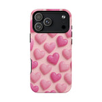 Barbiecore Glitter Hearts iPhone Case | MagSafe - Shamo's