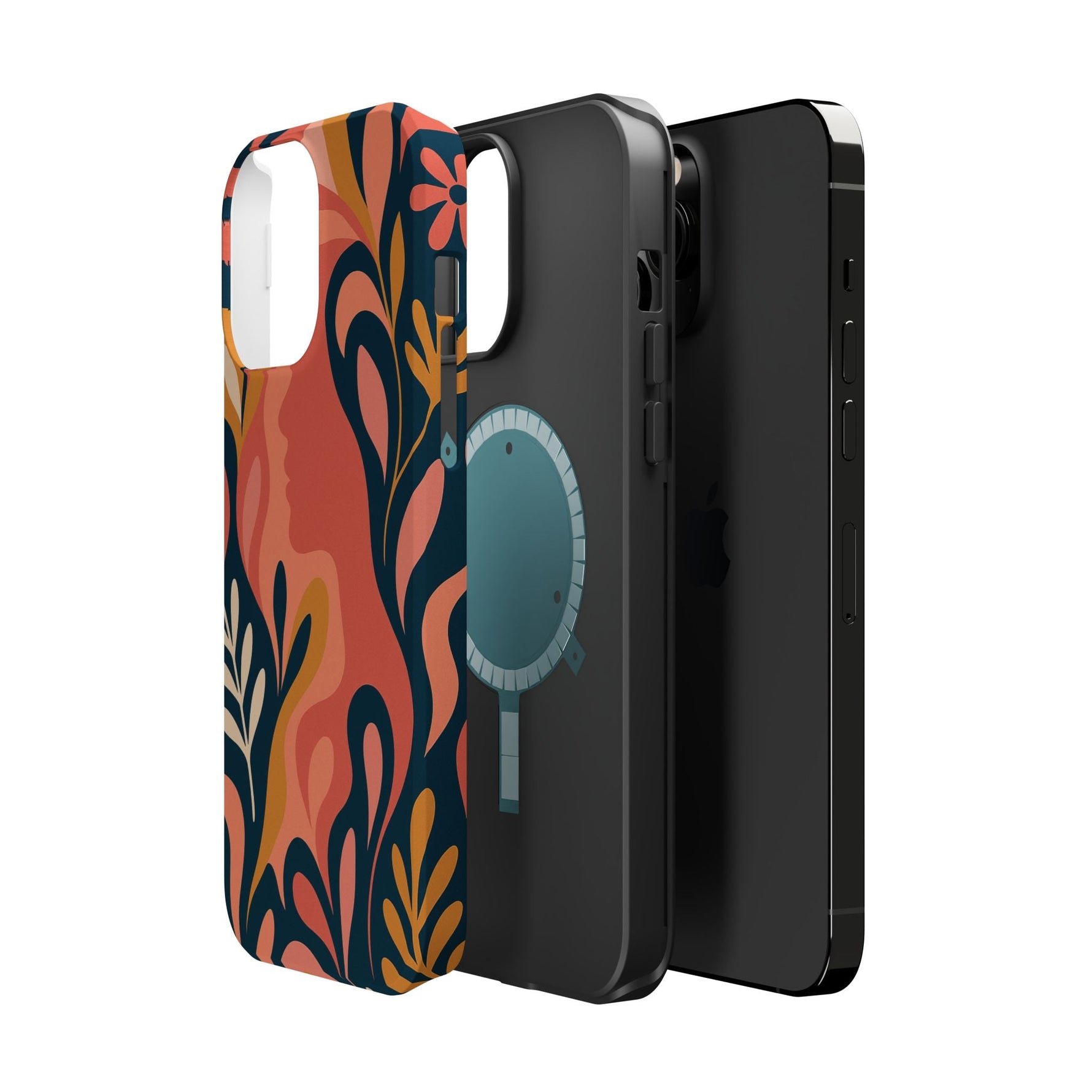 Floral Feminine Abstract MagSafe Impact-Resistant iPhone Case  Shamo's