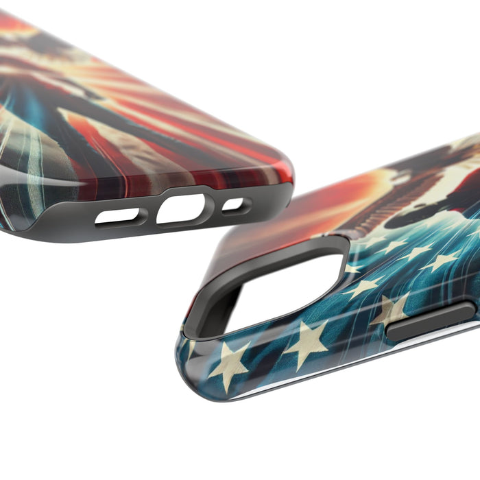 Magnetic Tough Phone Case with MagSafe Compatibility - Proud American Design Edition