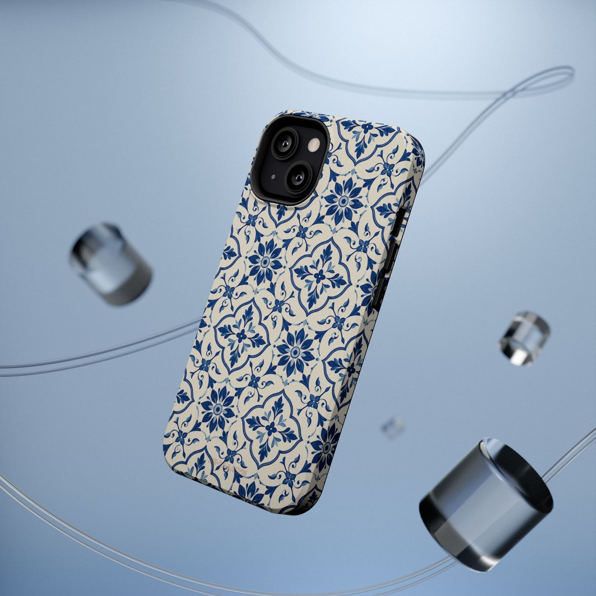 Lisbon Tile – Blue Ornamental MagSafe Phone Case