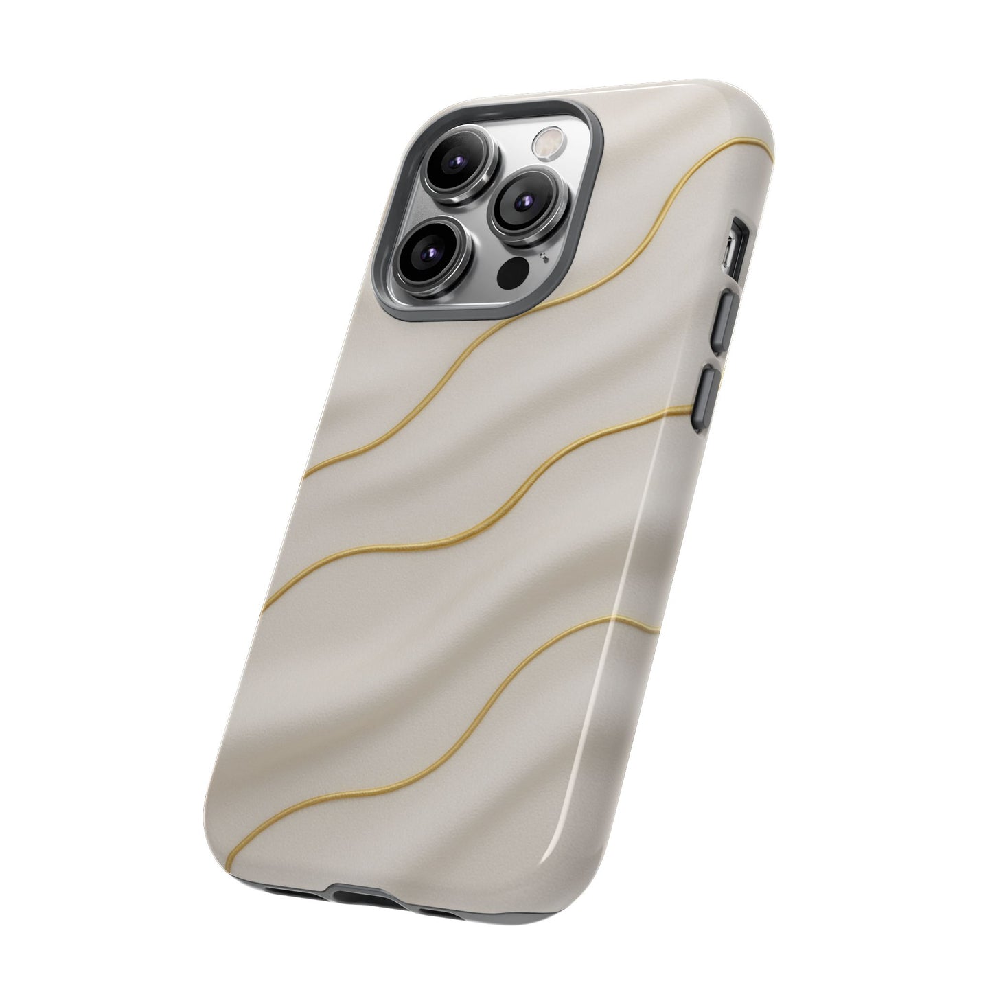 Elegant Gold Wave Tough iPhone Case