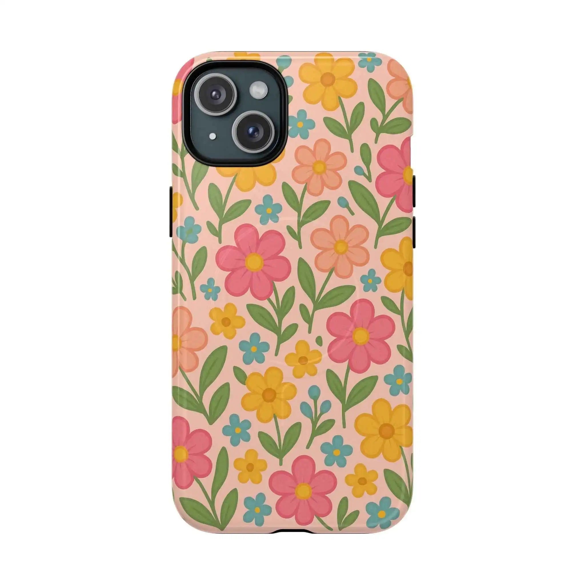 Floral Tough Magnetic MagSafe Phone Case - Stylish Protection for Everyday Use