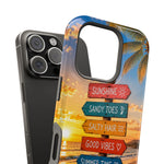Hello Summer Phone Case — Tropical Beach MagSafe Impact-Resistant Case