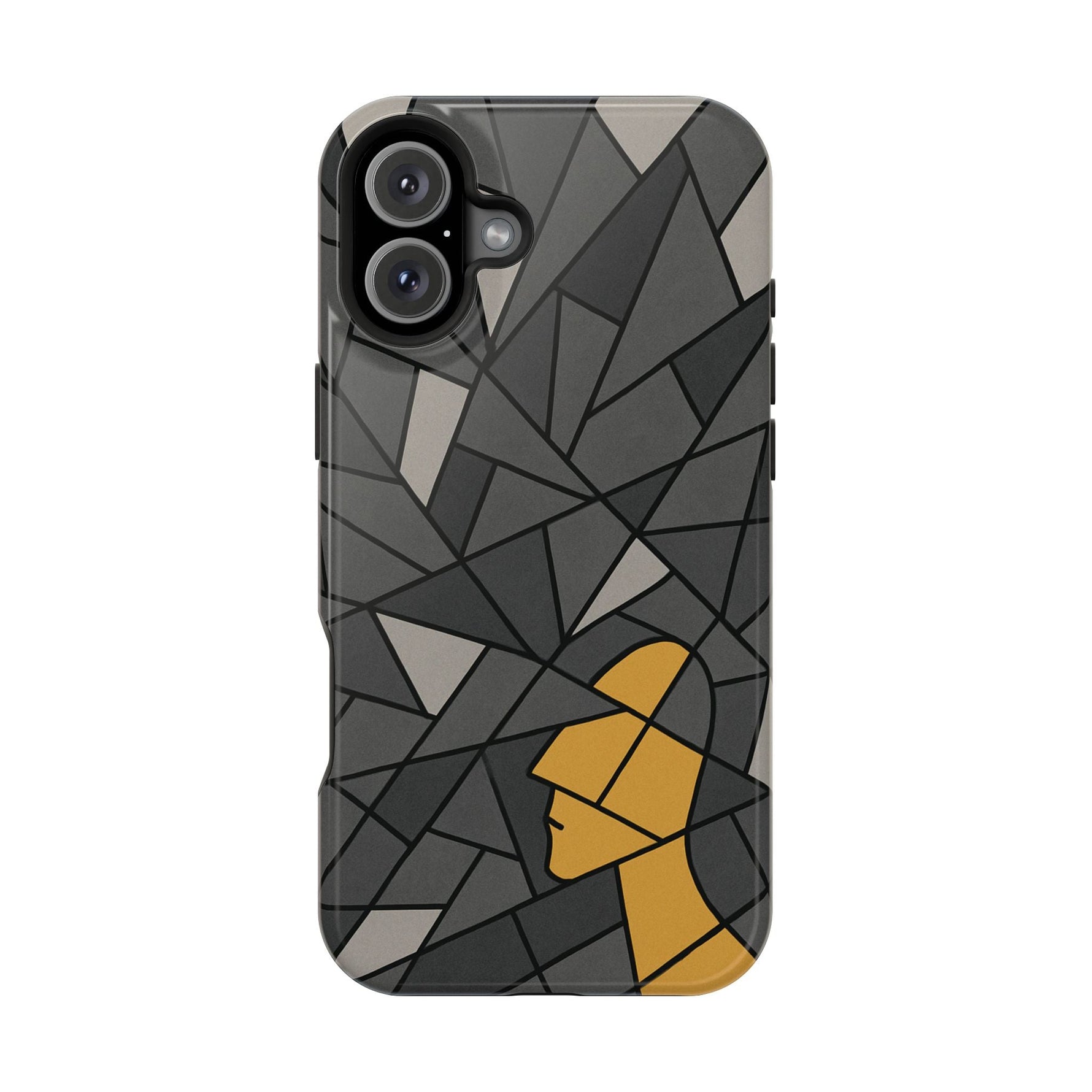 “Rebuilding Myself” Abstract iPhone Case — Magnetic MagSafe Impact-Resistant  Shamo's iPhone 16 Plus / Glossy