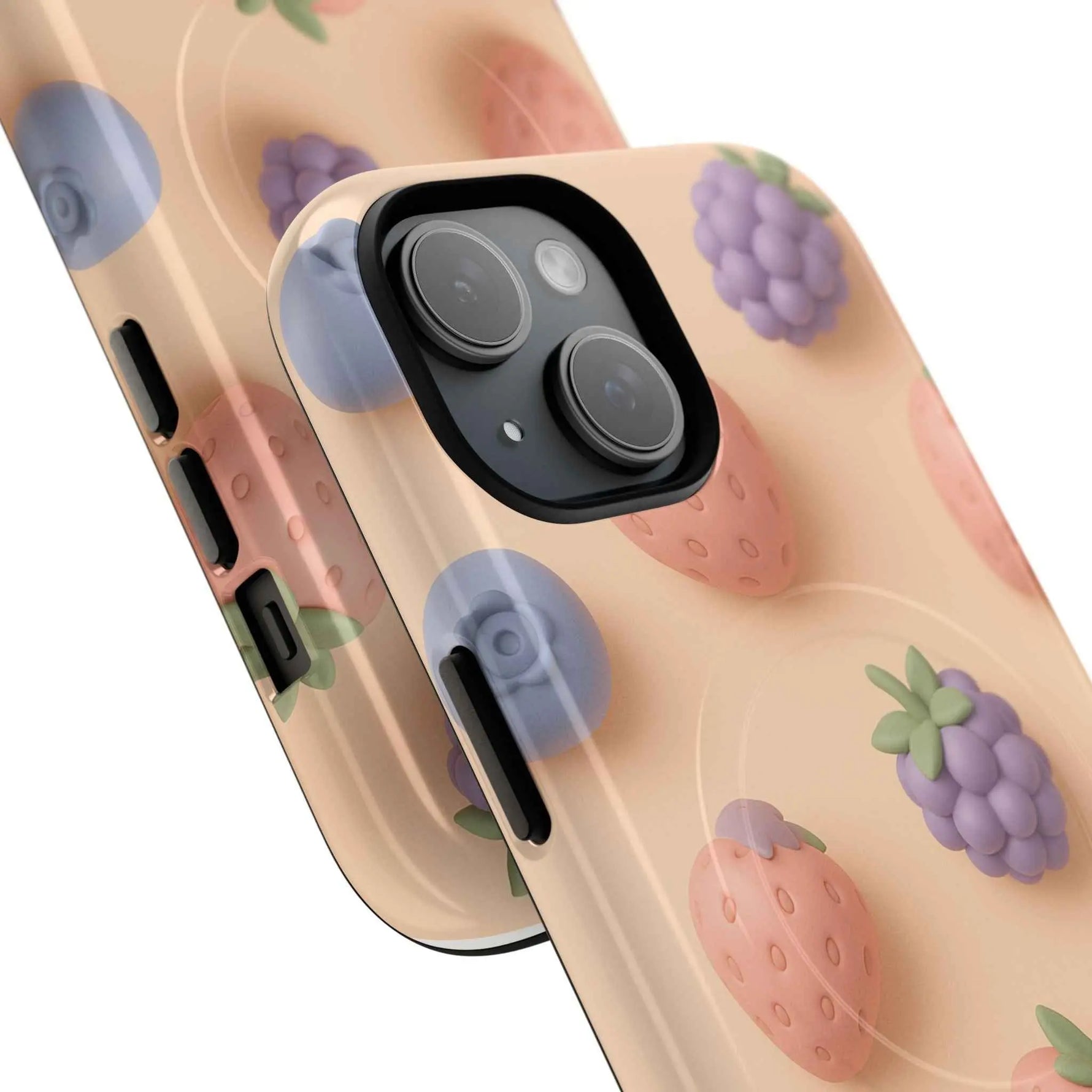 Fruitful 3D Strawberries Berries Tough Magnetic MagSafe Phone Case