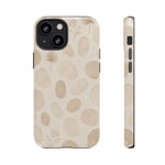 Neutral Pebble Pattern Tough iPhone Case - Shamo's
