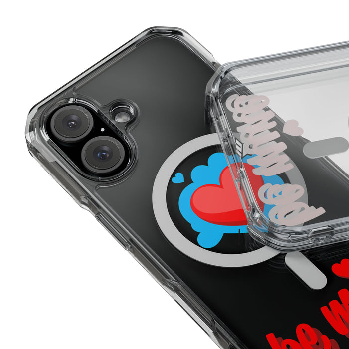 Magnetic Clear Phone Case | Compatible with MagSafe | Be Mine Love Edition