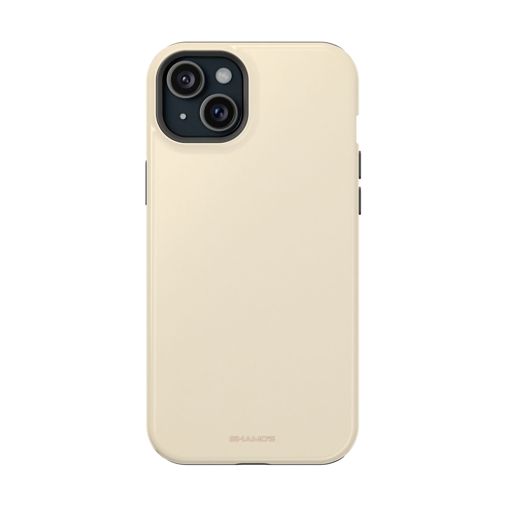 Buttercream Solid Color MagSafe compatible Impact-Resistant iPhone Case - iPhone 15 Plus / Glossy - Shamo's