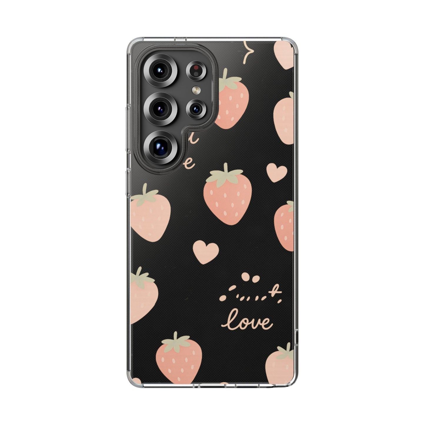 Sweet Love Strawberry Clear iPhone Case | MagSafe - Shamo's