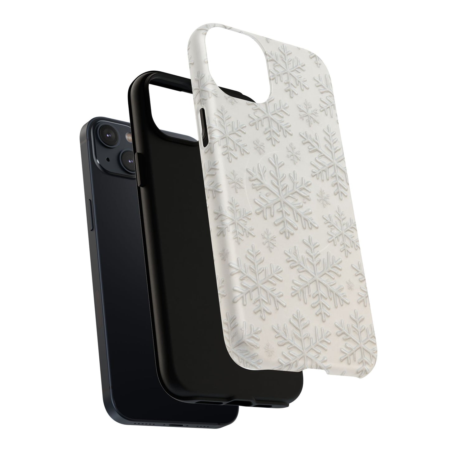 Snowflake Texture iPhone Case compatible with MagSafe